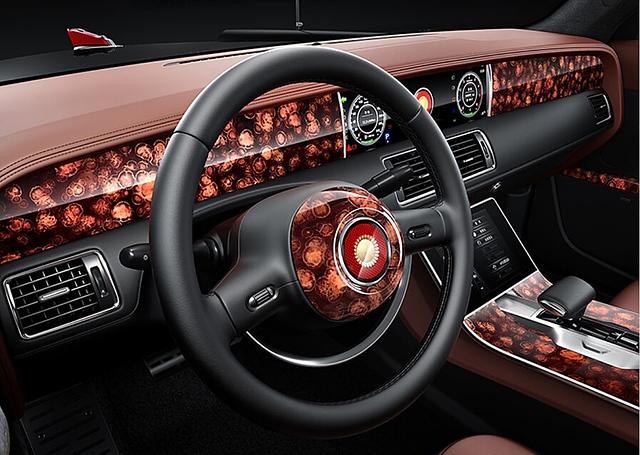 Das Cockpit des Hongqi L5