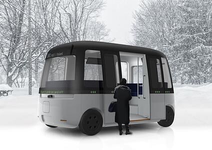Autonomer Shuttle-Bus aus Finnland - Fährt bei jedem Wetter