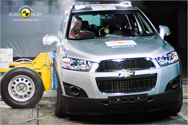 Chevrolet Captiva, Seitenaufprall: 8,0 Punkte
