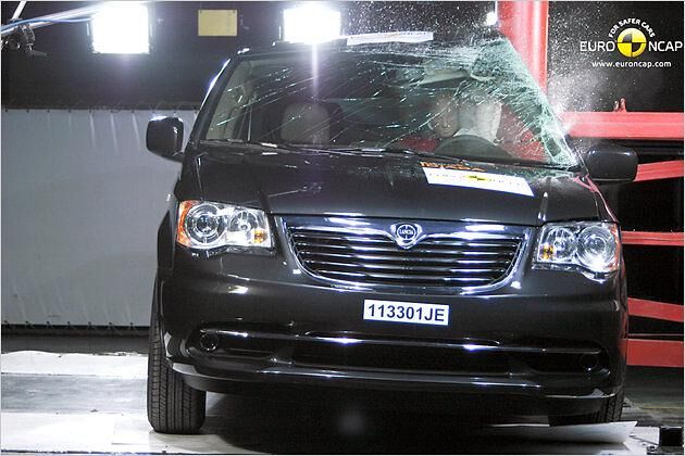 Lancia Voyager, seitlicher Pfahlaufprall: 7,9 Punkte