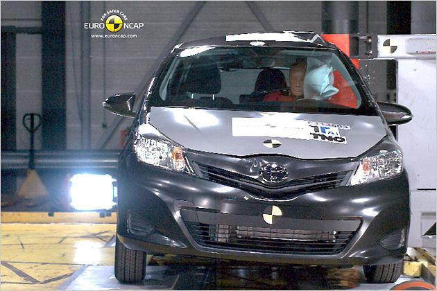 Toyota Yaris, seitlicher Pfahlaufprall: 6,2 Punkte