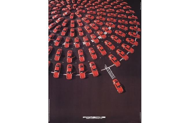 Werbung zum Marktstart des 911 Baureihe 964