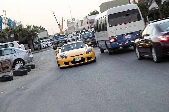 Im kuwaitischen Verkehr ist das Fahren nicht immer eine Freude