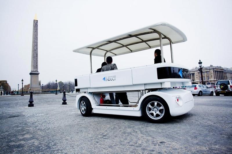 In Paris haben die Entwickler von Induct ihr fahrerloses Fahrzeug bereits ausprobiert.