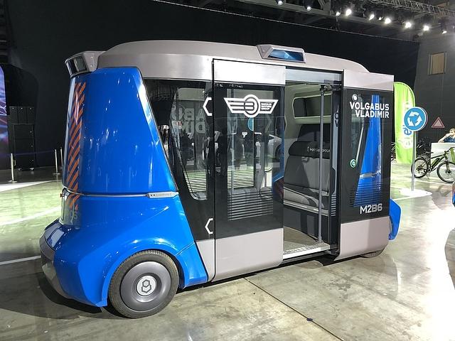 Volgabus zeigte ein Robo-Taxi, das dem e.Go Mover auf frappierende Weise ähnelt und den Namen \"Vladimir\" trägt