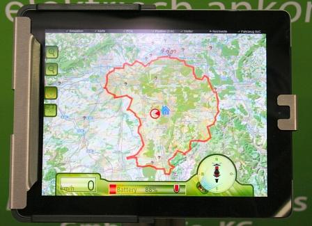 IAA 2011: All4IP Reichweiten-App für Elektroautos