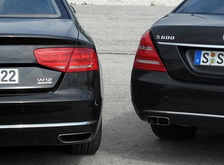 Mercedes S 600 L - Audi A8 L 6.3 W12