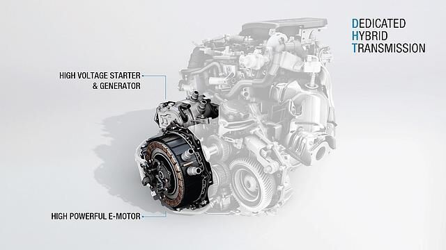 Zu Renaults E-Tech-Paket gehören ein starker Elektromotor und ein Hochvolt-Starter-Generator