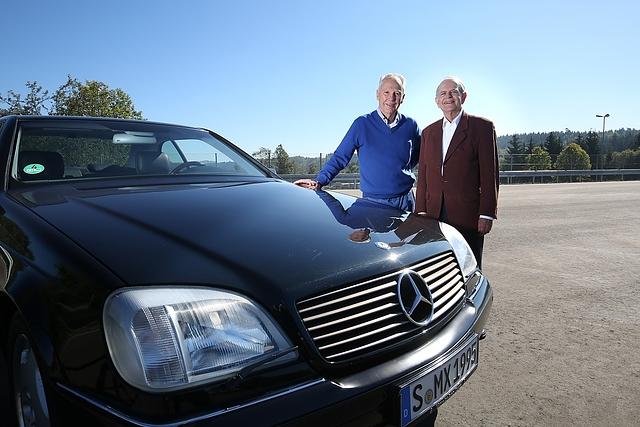 Dr. Anton van Zanten (Bosch) und Heinz Leiber (Daimler)