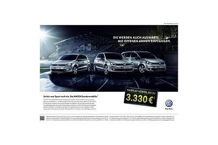 VW-Modelle auch als „MATCH“-Sonderversion