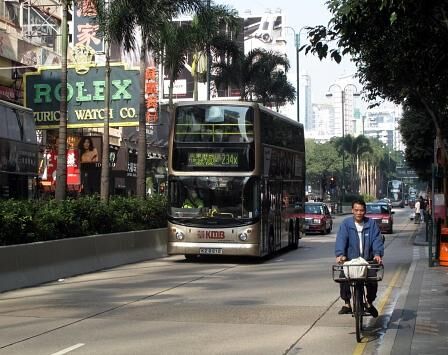 Auf den Straßen von Hong Kong