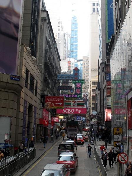 Auf den Straßen von Hong Kong