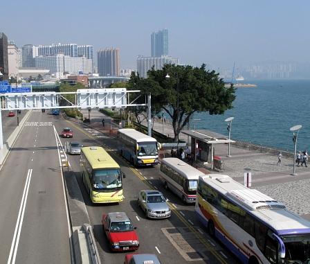 Auf den Straßen von Hong Kong