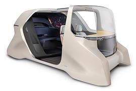 Interieur-Studie für autonome Sammeltaxis - Ein Raum, zwei Welten