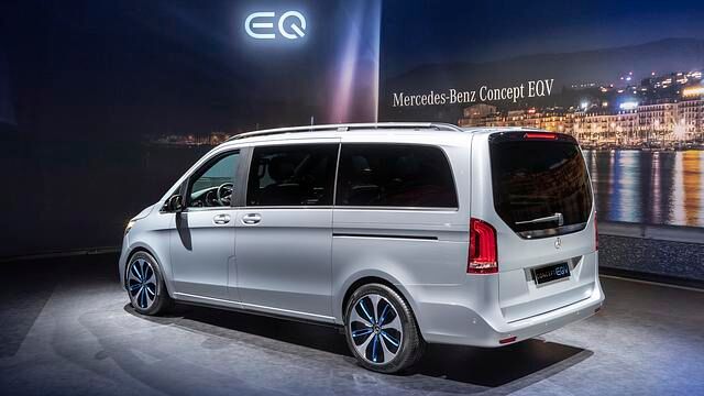 Der von der V-Klasse abgeleitete EQV feiert auf dem Genfer Autosalon als seriennahes Konzeptauto seine Premiere