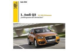 „Gelber Engel“ 2012: Audi Q3 ist „Lieblingsauto der Deutschen“