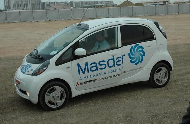 Masdar City: Mitsubishi I-MiEV Elektroauto