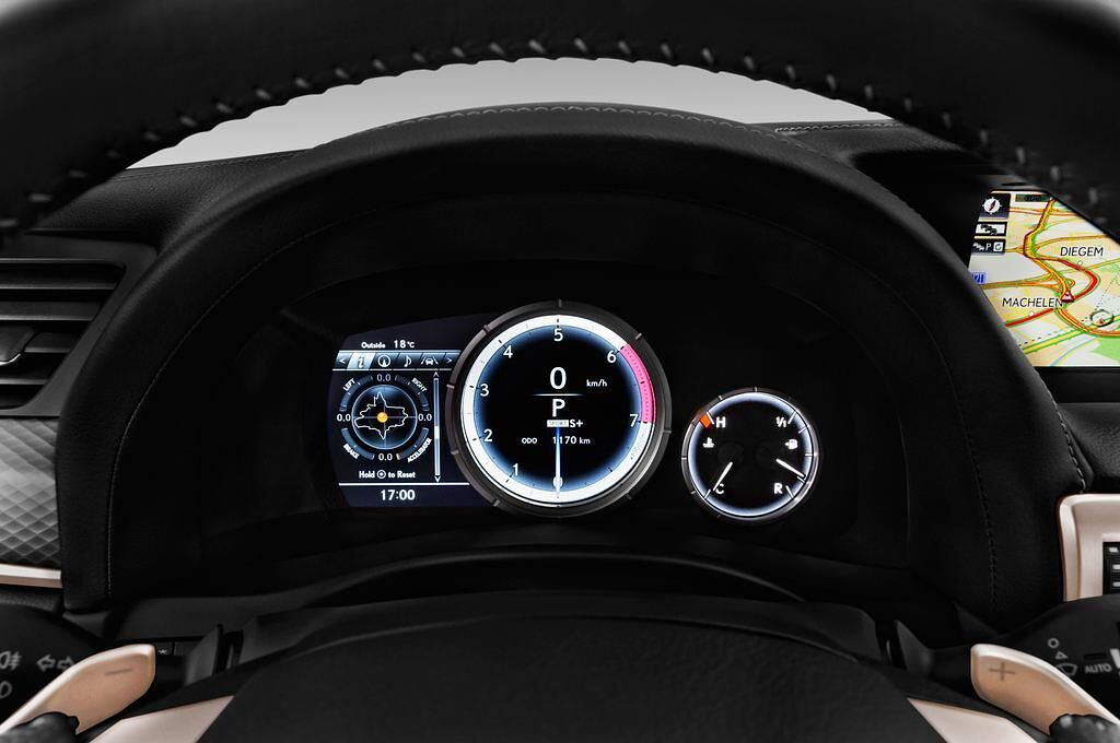 Lexus GS (Baujahr 2016) F Sport 4 Türen Tacho und Fahrerinstrumente