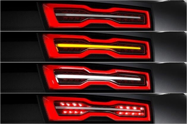 Auch die LED-Heckleuchten wirken futuristisch