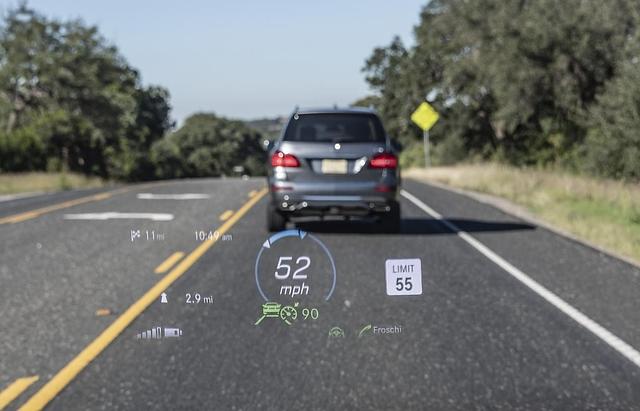 Der Mercedes-Benz GLE hat das größte Head-up-Display