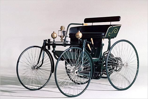 Maybach-Mitgründer Wilhelm Maybach entwickelte 1889 einen Stahlradwagen