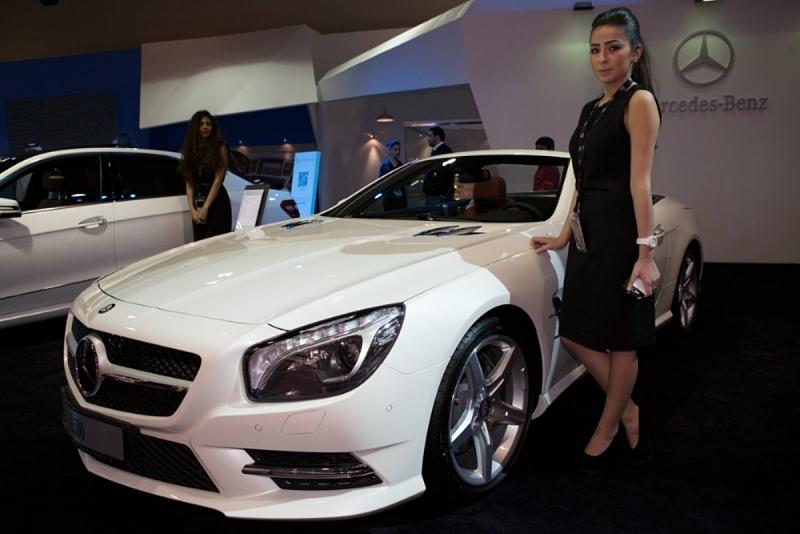 Mercedes SL auf Qatar Motorshow 2013
