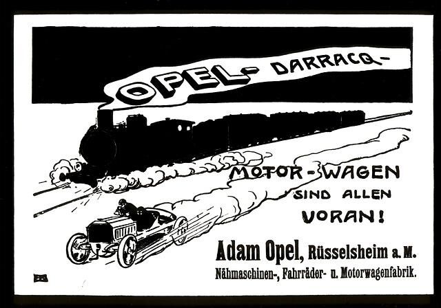 Opel Darraq Werbung 1903