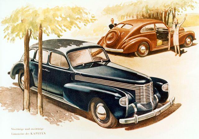 Opel Kapitän, Werbugn ab 1938