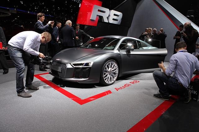 Auf dem Genfer Automobil Salon 2015 war der Audi R8 zu sehen