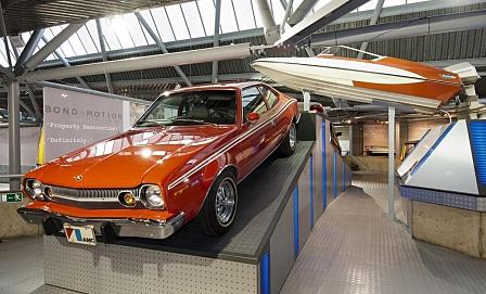 AMC Hornet Stunt-Fahrzeug aus dem James Bond-Film Der Mann mit dem goldenen Colt (Bild: Beaulieu Museum)
