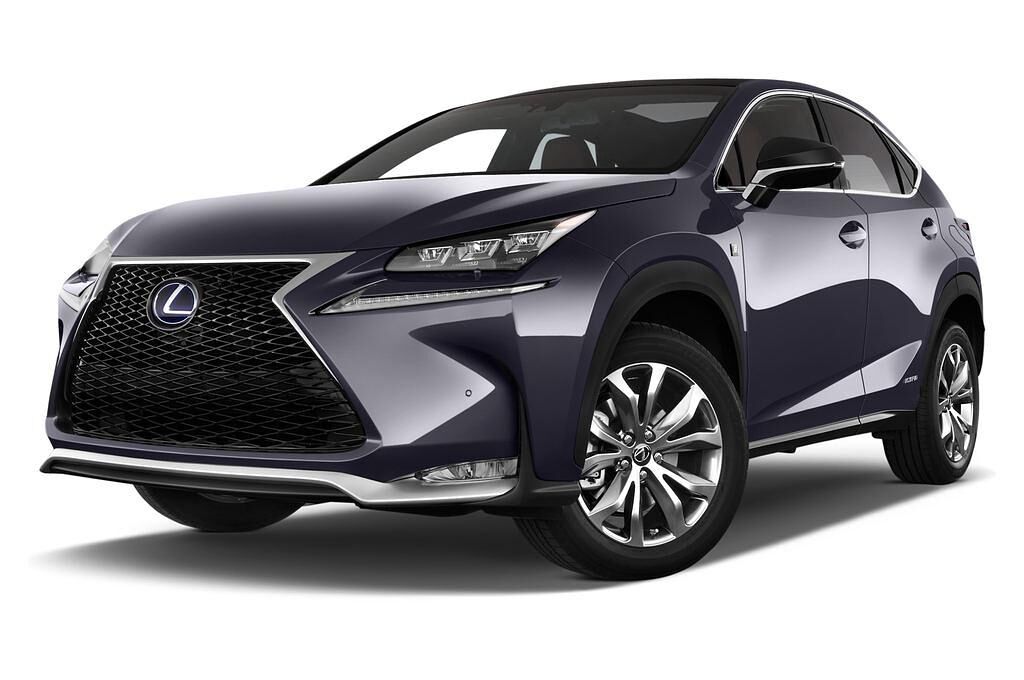 Lexus NX (Baujahr 2015) 300H E-Four F Sport 5 Türen seitlich vorne mit Felge