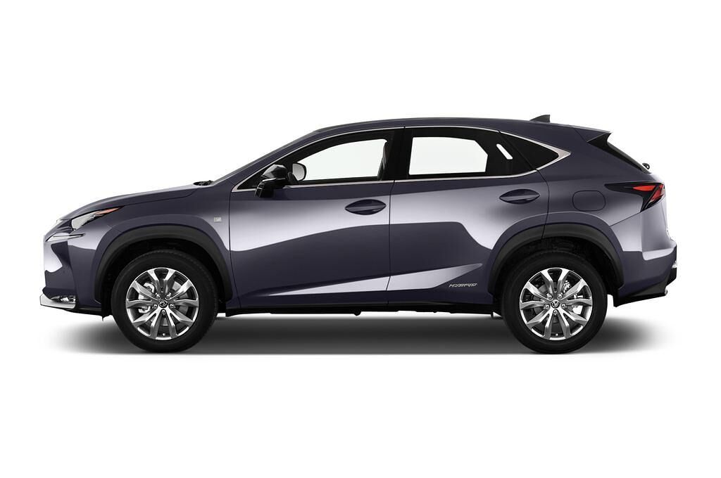 Lexus NX (Baujahr 2015) 300H E-Four F Sport 5 Türen Seitenansicht