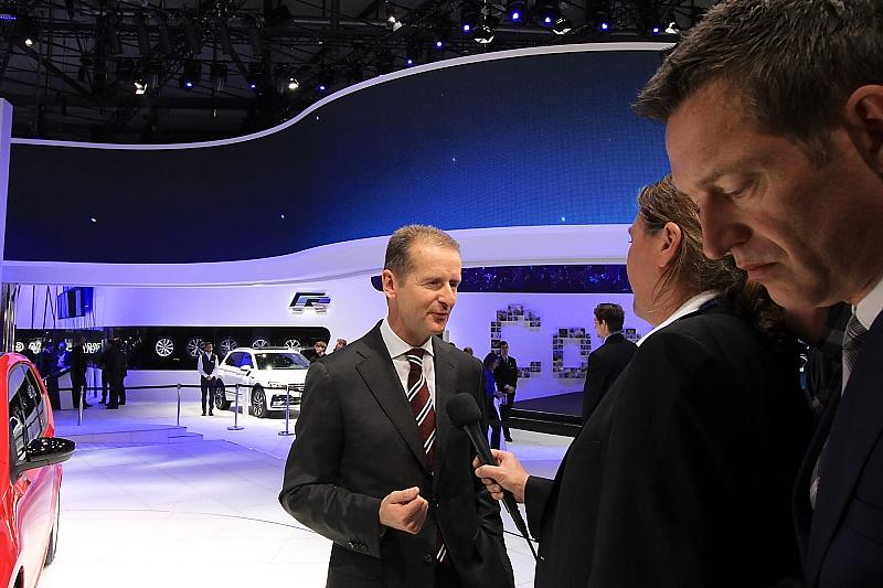 VW-Chef Herbert Diess in Genf 2016