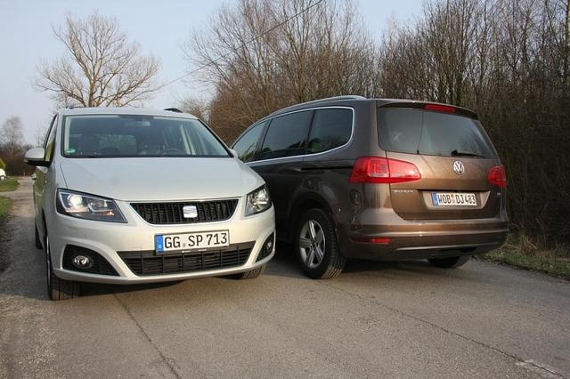 Vergleich Seat Alhambra gegen VW Sharan