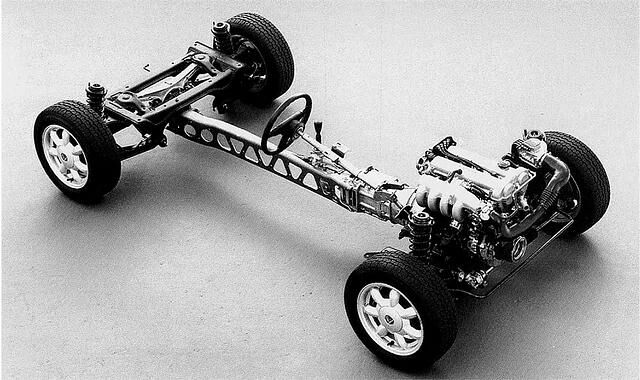 Das Chassis des Mazda MX 5 NA