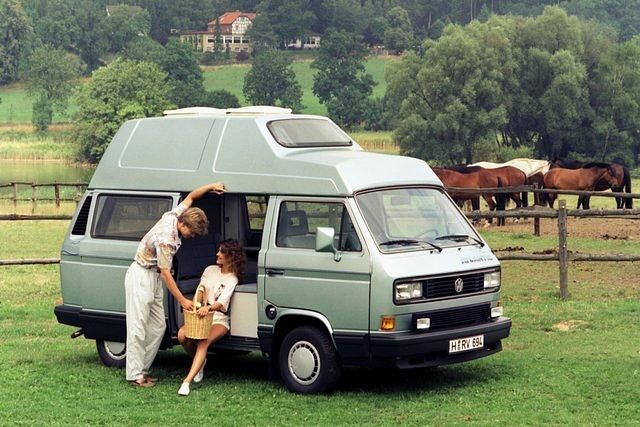 Auch ein Wohnmobil mit festem Hochdach war im Programm