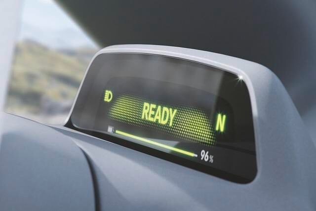 Das spartanische Cockpit des ID Buggy