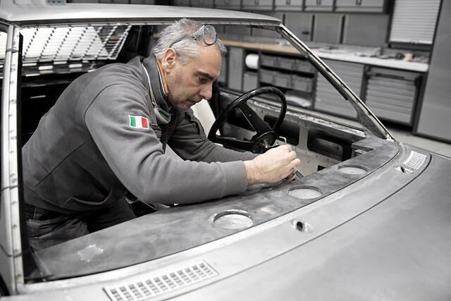 Der zweite Garmisch wurde von Hand bei einem italienischen Karossier aufgebaut