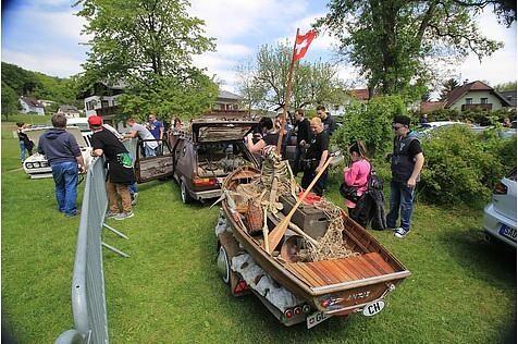 Eine Woche hat der Umbau des Anhängers inklusive Ruderboot in Anspruch genommen.