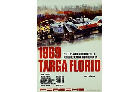 Ein Targa-Florio-Plakat des Jahres 1969