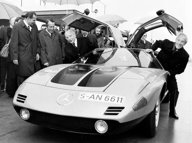 Bundespräsident Walter Scheel am C 111