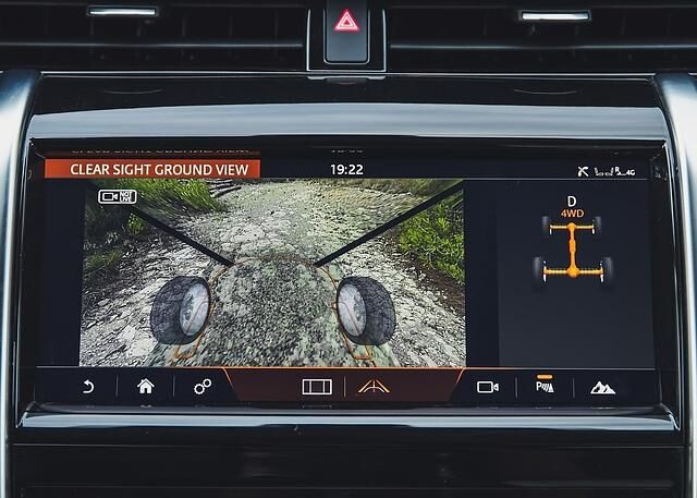 Zahlreiche Kameras helfen beim Land Rover Discovery Sport in der Spur zu bleiben