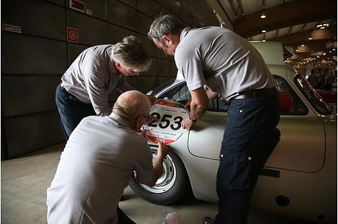 Die letzten Vorbereitungen zur Mille Miglia laufen