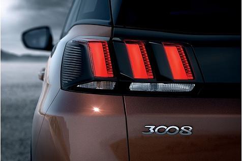Der Peugeot 3008 hat eine neue Heckleuchten-Grafik