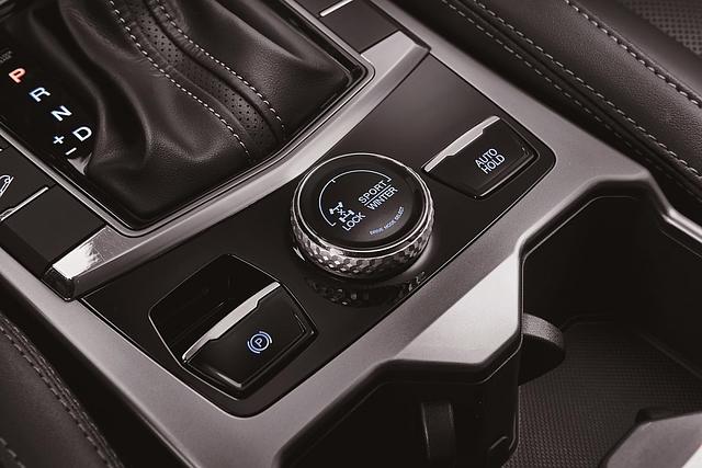 Der Fahrmodus-Schalter im Automatik-Ssangyong Korando