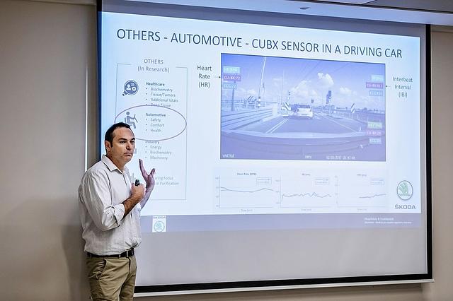 Das israelische Start-up \"ContinUse Biometric\" macht seinen Namen alle Ehre und schafft es, mit einem optischen Sensor den Blutdruck zu messen - ohne Berührung
