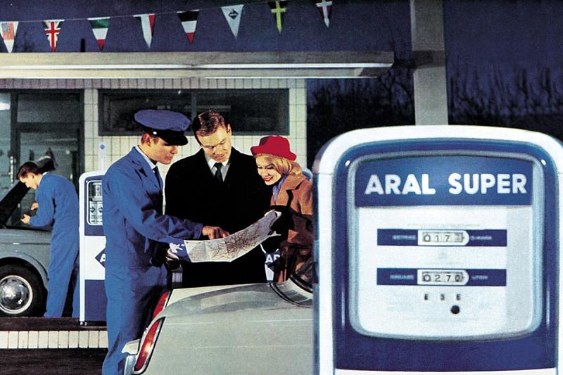 In den 1960ern war persönlicher Tankwartservice selbstverständlich.