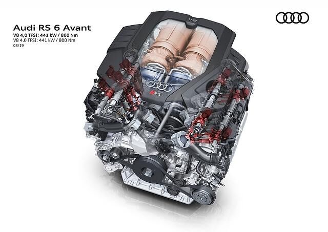Der Achtzylinder-Motor generiert ein maximales Drehmoment von 800 Newtonmetern
