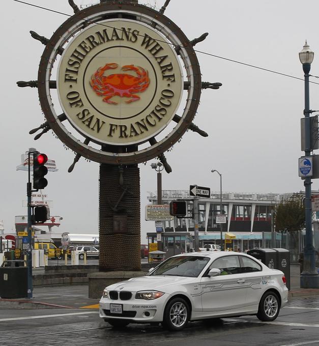 Carsharing mit dem BMW Active E in San Francisco