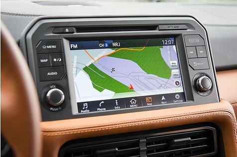 Die Optik des Navigationssystem ist nicht besonders